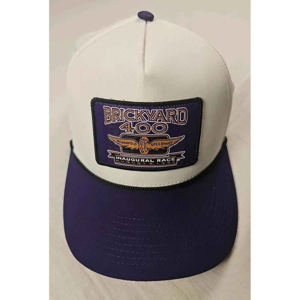 Brickyard 400 Hat Snapback White Indianapolis Motor Speedway Excellent Condition
